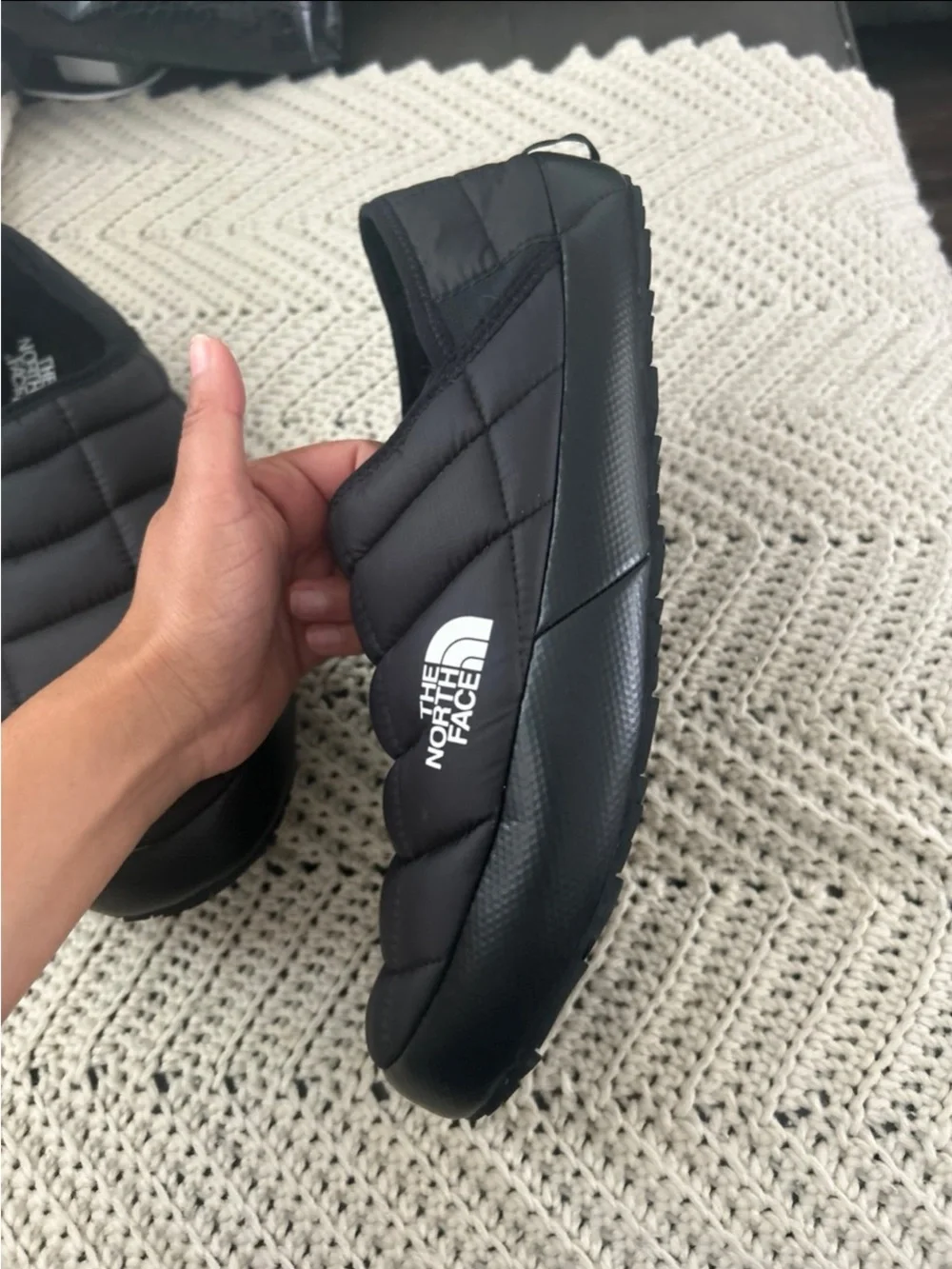 The North Face Quilted Slip-On Insulated Mule - Black